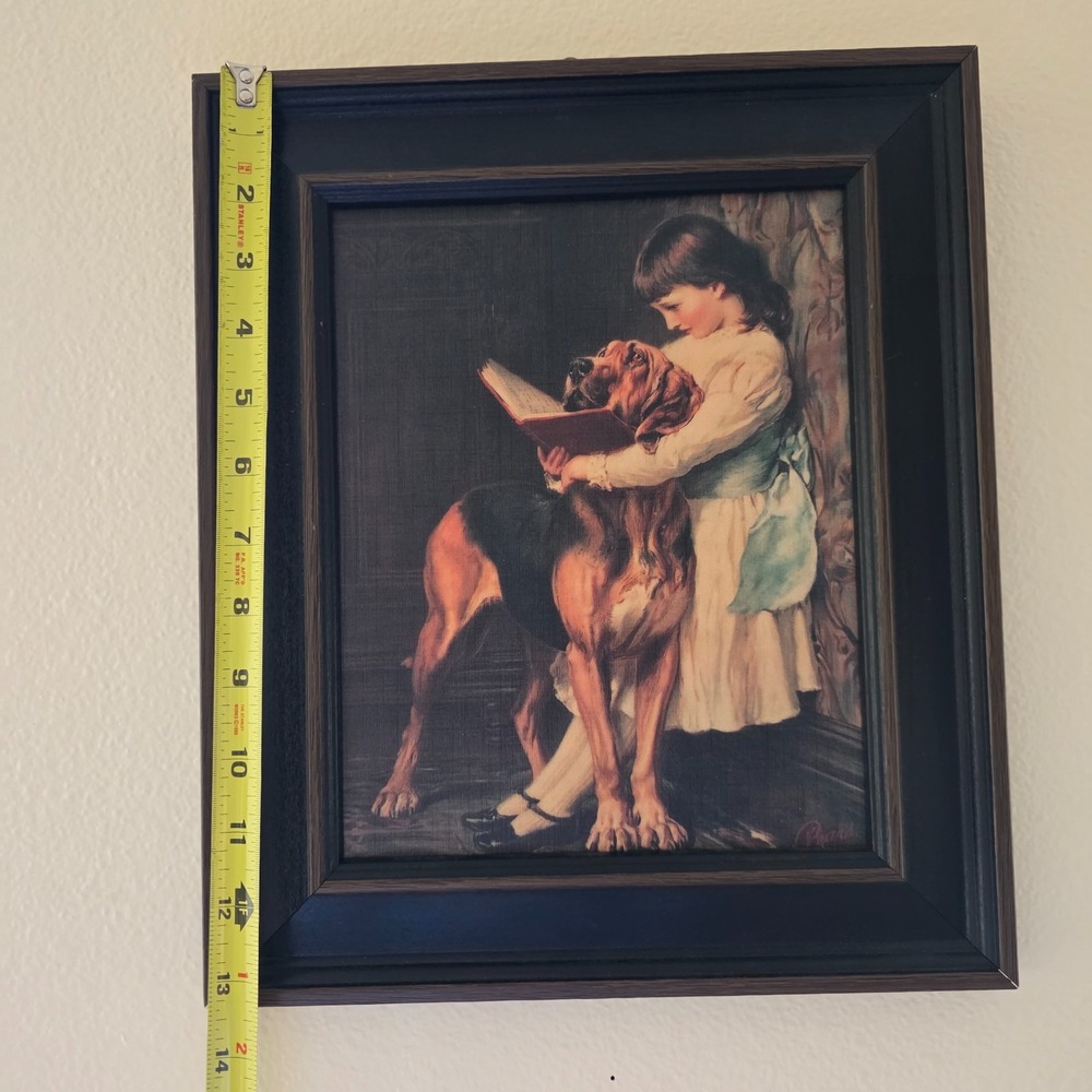 "NAUGHTY BOY" BY BRITON RIVIERE Britts Print FRAMED PRINT 13"x11" - Picture 4 of 16